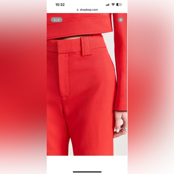 NWT ALC Foster red pants 2 - Picture 2 of 9